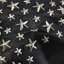 Jimmy Choo Studs Tote Bag Leather Black Silver Auth BA6474-10