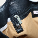 Jimmy Choo Studs Tote Bag Leather Black Silver Auth BA6474-18