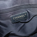 CHANEL New Travel Line Tote Bag Nylon Black Gold CC Auth BA6475-14