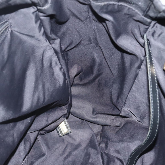 CHANEL New Travel Line Tote Bag Nylon Black Gold CC Auth BA6475