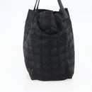 CHANEL New Travel Line Tote Bag Nylon Black Gold CC Auth BA6475-4