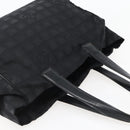 CHANEL New Travel Line Tote Bag Nylon Black Gold CC Auth BA6475-6