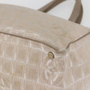 CHANEL New Travel Line Tote Bag Nylon Pink Gold CC Auth BA6476-14