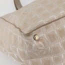 CHANEL New Travel Line Tote Bag Nylon Pink Gold CC Auth BA6476-15