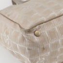 CHANEL New Travel Line Tote Bag Nylon Pink Gold CC Auth BA6476-9