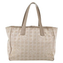 CHANEL New Travel Line Tote Bag Nylon Pink Gold CC Auth BA6476-13