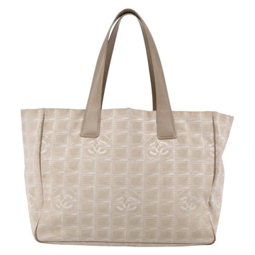 CHANEL New Travel Line Tote Bag Nylon Pink Gold CC Auth BA6476 - 0