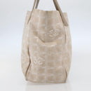 CHANEL New Travel Line Tote Bag Nylon Pink Gold CC Auth BA6476-3