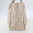 CHANEL New Travel Line Tote Bag Nylon Pink Gold CC Auth BA6476-4