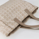 CHANEL New Travel Line Tote Bag Nylon Pink Gold CC Auth BA6476-6