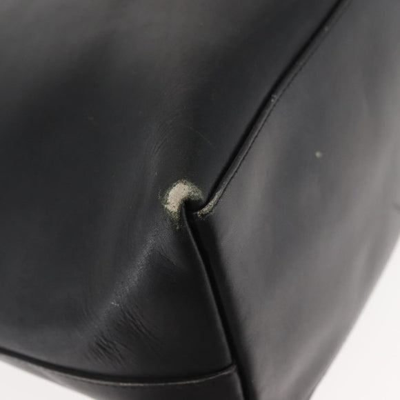 GUCCI Bamboo Shoulder Bag Leather Black Gold 001 1013 1881 Auth BA6477