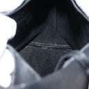 GUCCI Bamboo Shoulder Bag Leather Black Gold 001 1013 1881 Auth BA6477-17