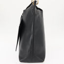 GUCCI Bamboo Shoulder Bag Leather Black Gold 001 1013 1881 Auth BA6477-3