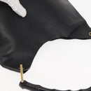 GUCCI Bamboo Shoulder Bag Leather Black Gold 001 1013 1881 Auth BA6477-6