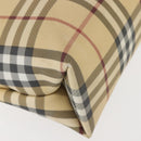 BURBERRY Nova Check Tote Bag PVC Beige Auth BA6478-15