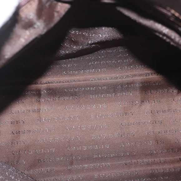 BURBERRY Nova Check Tote Bag PVC Beige Auth BA6478