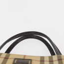 BURBERRY Nova Check Tote Bag PVC Beige Auth BA6478-9