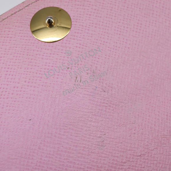 LOUIS VUITTON Multicolor Portefeuille Sarah Wallet White M93532 LV Auth BA6480