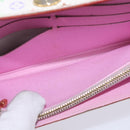 LOUIS VUITTON Multicolor Portefeuille Sarah Wallet White M93532 LV Auth BA6480-21