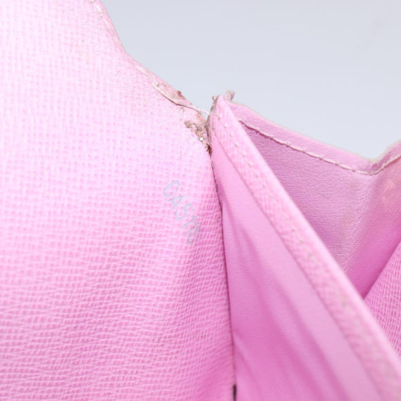 LOUIS VUITTON Multicolor Portefeuille Sarah Wallet White M93532 LV Auth BA6480