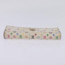LOUIS VUITTON Multicolor Portefeuille Sarah Wallet White M93532 LV Auth BA6480-5