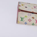 LOUIS VUITTON Multicolor Portefeuille Sarah Wallet White M93532 LV Auth BA6480-7