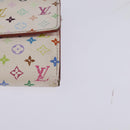 LOUIS VUITTON Multicolor Portefeuille Sarah Wallet White M93532 LV Auth BA6480-14