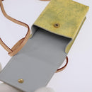 LOUIS VUITTON Monogram Vernis Green Cigarette Case Gris LV Auth BA6481-10