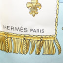 HERMES Carre 90 Scarf ""VUE DU CARROSSE DE LA GALERE LA REALE"" Silk Auth BA6484-12