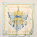 HERMES Carre 90 Scarf ""VUE DU CARROSSE DE LA GALERE LA REALE"" Silk Auth BA6484-15