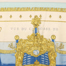 HERMES Carre 90 Scarf ""VUE DU CARROSSE DE LA GALERE LA REALE"" Silk Auth BA6484-3