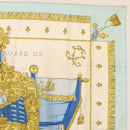 HERMES Carre 90 Scarf ""VUE DU CARROSSE DE LA GALERE LA REALE"" Silk Auth BA6484-4