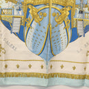 HERMES Carre 90 Scarf ""VUE DU CARROSSE DE LA GALERE LA REALE"" Silk Auth BA6484-9