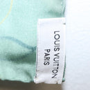 LOUIS VUITTON Scarf Silk Green LV Auth BA6485-13