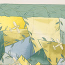 LOUIS VUITTON Scarf Silk Green LV Auth BA6485-3