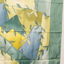 LOUIS VUITTON Scarf Silk Green LV Auth BA6485-7