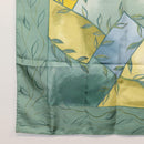 LOUIS VUITTON Scarf Silk Green LV Auth BA6485-8