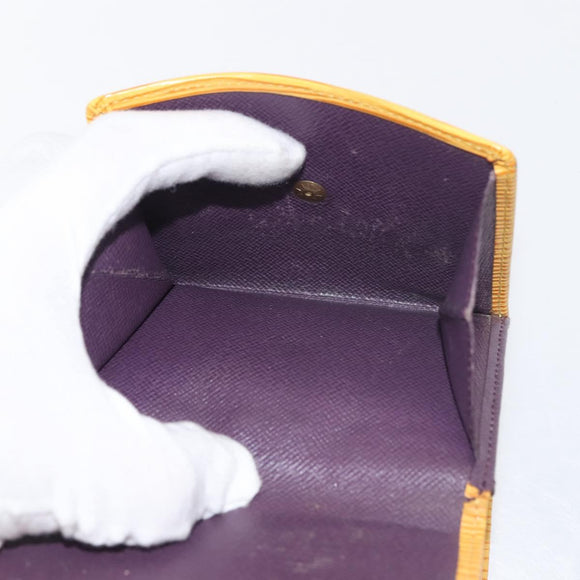 LOUIS VUITTON Epi Monogram Clutch Bag 2Set Yellow LV Auth BA6487