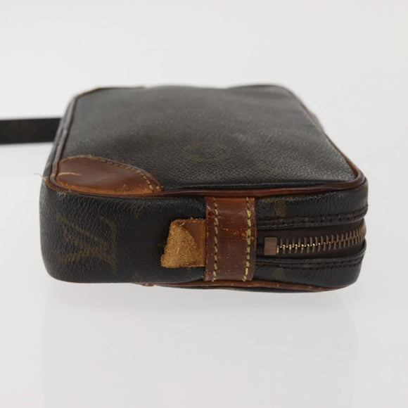 LOUIS VUITTON Epi Monogram Clutch Bag 2Set Yellow LV Auth BA6487