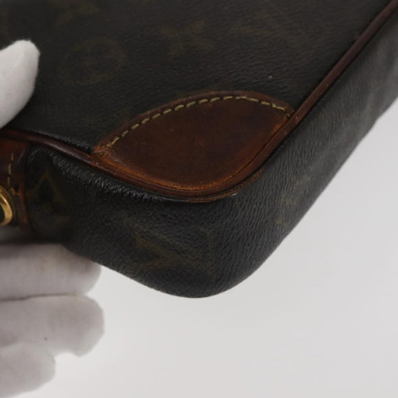 LOUIS VUITTON Epi Monogram Clutch Bag 2Set Yellow LV Auth BA6487