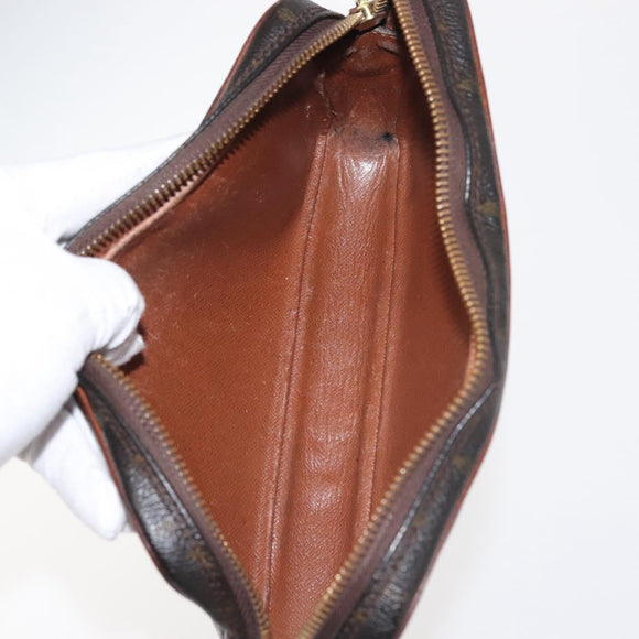 LOUIS VUITTON Epi Monogram Clutch Bag 2Set Yellow LV Auth BA6487