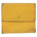 LOUIS VUITTON Epi Monogram Clutch Bag 2Set Yellow LV Auth BA6487-3