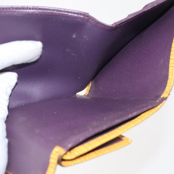 LOUIS VUITTON Epi Monogram Clutch Bag 2Set Yellow LV Auth BA6487