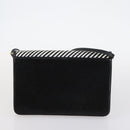 BALLY Bag Canvas Leather 3Set Black Beige Auth BA6489-10