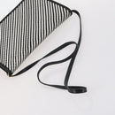 BALLY Bag Canvas Leather 3Set Black Beige Auth BA6489-12