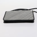 BALLY Bag Canvas Leather 3Set Black Beige Auth BA6489-14