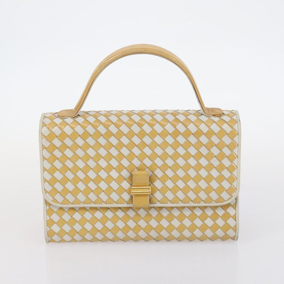 BALLY Bag Canvas Leather 3Set Black Beige Auth BA6489