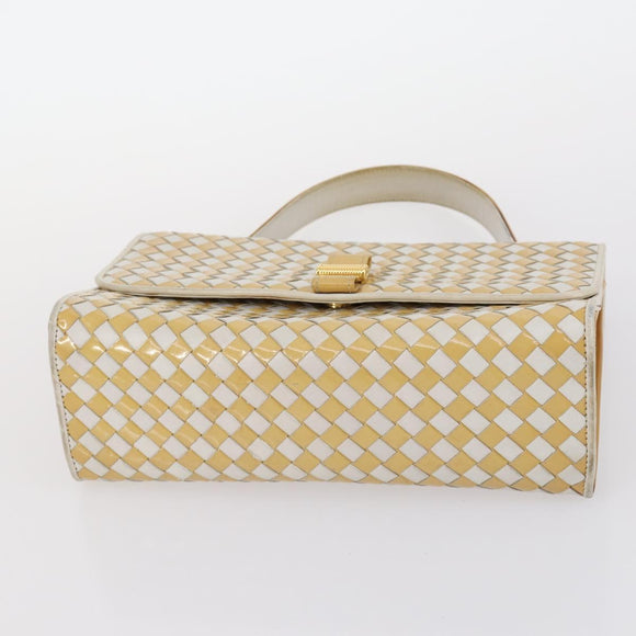 BALLY Bag Canvas Leather 3Set Black Beige Auth BA6489