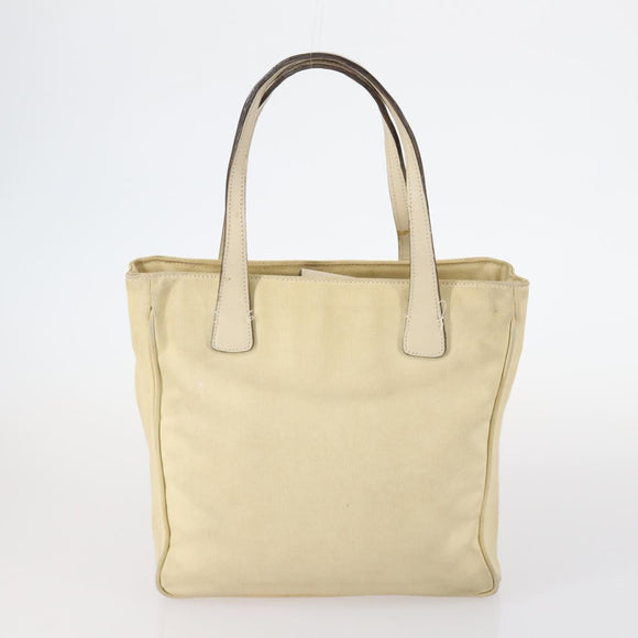 BALLY Bag Canvas Leather 3Set Black Beige Auth BA6489