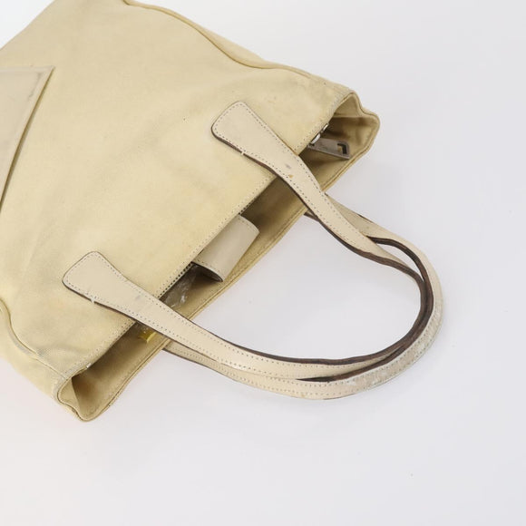 BALLY Bag Canvas Leather 3Set Black Beige Auth BA6489